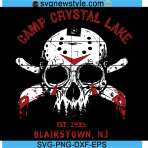 Camp Crystal Lake Svg Silhouette