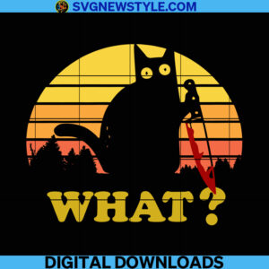 Black Cat Halloween Svg