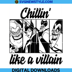 Chillin like a Villain Svg