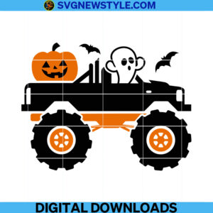 Ghost Monster Truck Svg Png