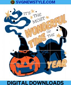 it's the Most Wonderful Time of the Year Halloween Svg, Halloween Black Cat Pumpkin Spooky Season Svg