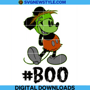 Halloween Mickey Boo Svg