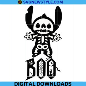 Halloween Boo Skeleton Svg