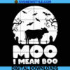 Halloween Moo Boo Svg