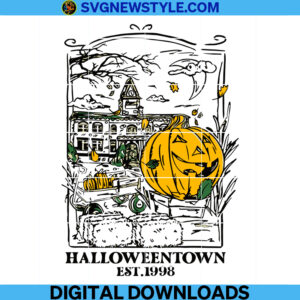 Halloweentown Est 1998 Svg Silhouette