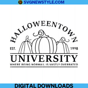 Halloweentown Town University Svg