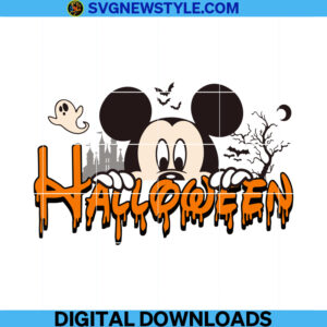 Mickey Halloween Svg Silhouette