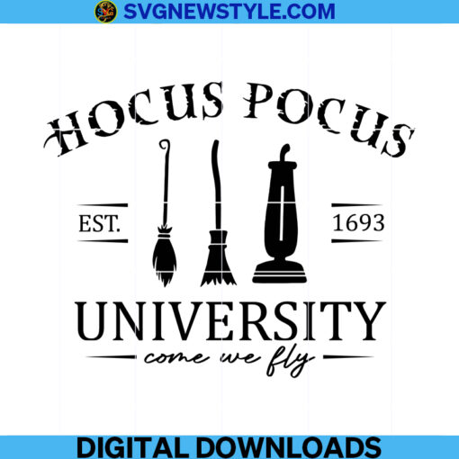 Hocus Pocus University Come We Fly Svg Png