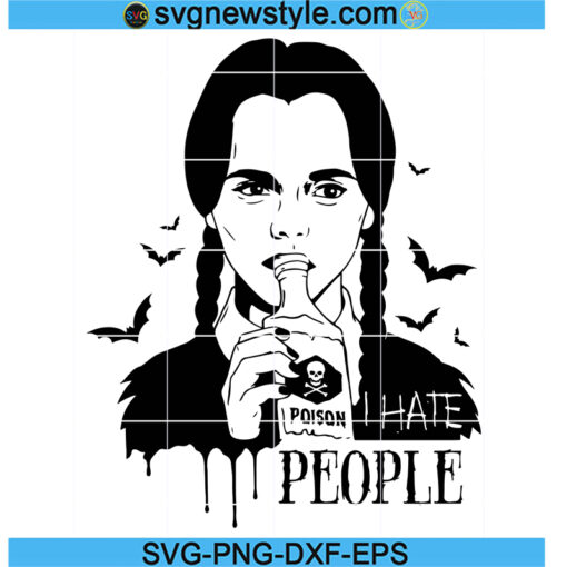 I Hate People Svg Silhouette