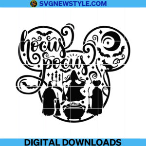 Hocus Pocus Svg Cricut Files, Png, Dxf, Eps, Digital Downloads