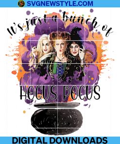 Its Just A Bunch Of Hocus Pocus Png, Halloween Png, Sanderson Sisters Png, Witch Png.
