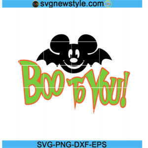 Mickey Mouse Boo To You Svg