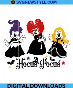 Hocus pocus svg, Mickey svg, Sanderson sister svg, Halloween svg, Witch svg, png.