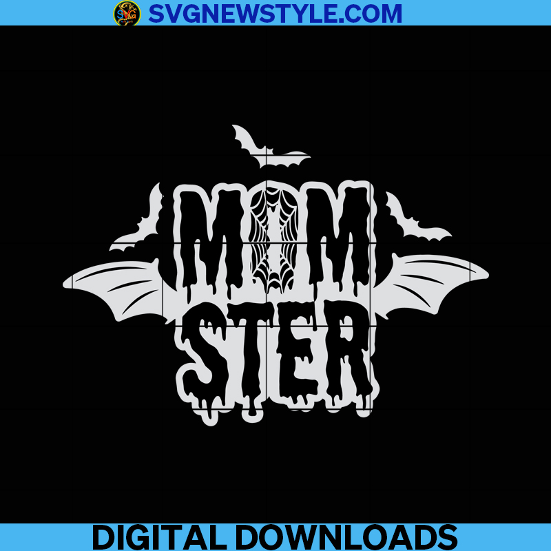 Momster Svg, Halloween Shirt Svg, Momster Shirt Svg, hey boo Png