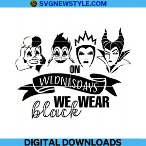 On Wednesday We Wear Black svg File