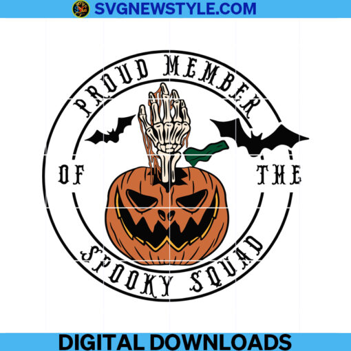 Proud Member Of The Spooky Squad Svg