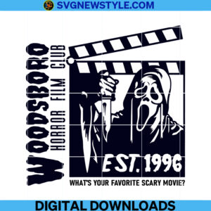 Woodsboro Horror Film Club Svg Cricut File