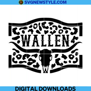 wallen cow head leopard Svg Png