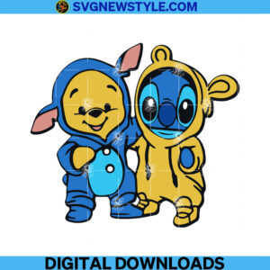 Bear and Blue Alien Svg, Halloween Svg, Png, Dxf, Eps, Instant Download