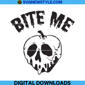 Bite Me Halloweeen Svg, Png, Dxf, Eps, Files For Cricut
