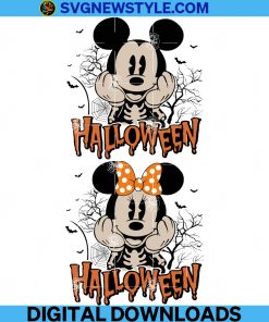 Bundle Happy Halloween Skeleton Svg, Trick Or Treat Svg, Spooky Vibes Svg, Boo Svg, Fall Svg, Png.