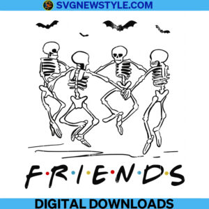 Halloween Friends Dancing Svg