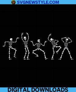 Dancing Skeletons Svg, Fall Svg, Skeletons Halloween Svg, Dancing Halloween Svg, Png.