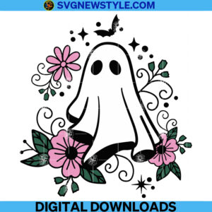 Floral Ghost svg