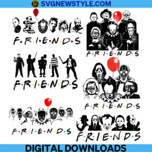 Friends Horror Movie Svg Bundle, Png, Dxf, Eps, Instant Download