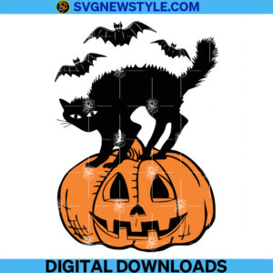 Black cat raglan Svg