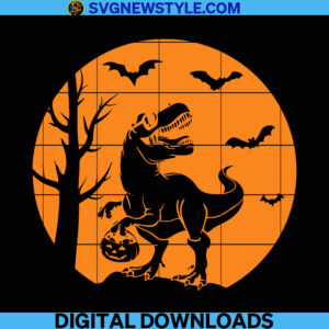 Halloween Dinosaur Family Svg