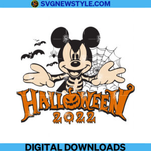 Mickey Halloween Silhouette Svg