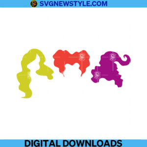 Hocus Pocus Hair Svg