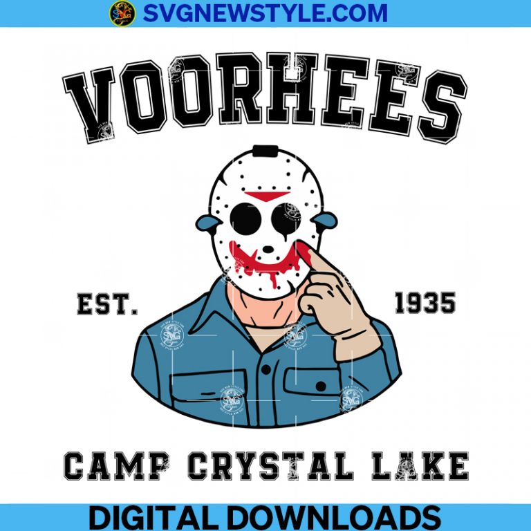 Jason Voorhees Svg Friday The 13th Svg Camp Crystal Lake Svg