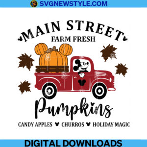 Mickey Thanksgiving Svg