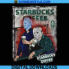 Michael Myers Jason Voorhees drinking Starbucks