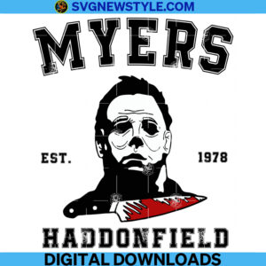 Micheal Myers Haddonfield Svg