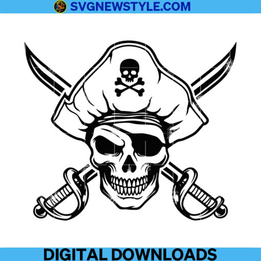 Pirate Skull Svg