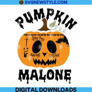 Pumpkin Malone Svg
