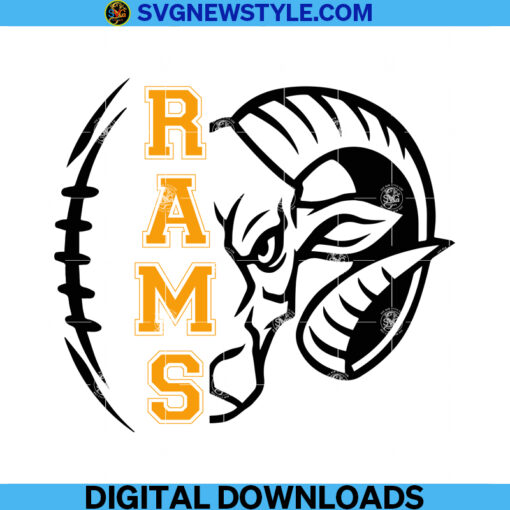 Rams Football Svg