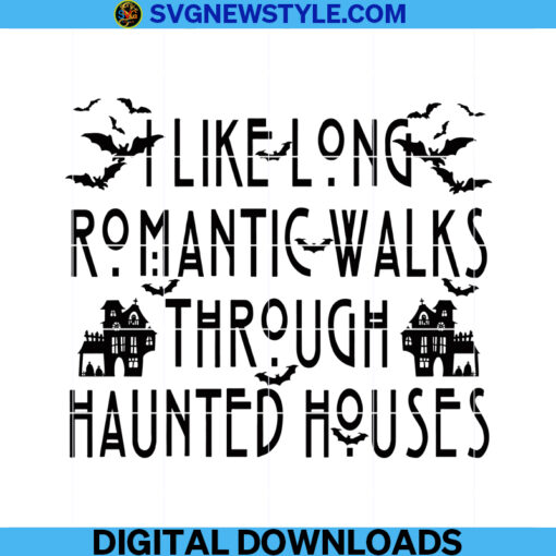 Romantic walks through haunted house