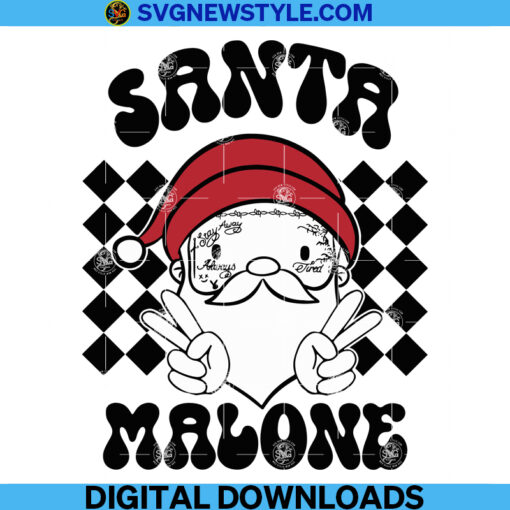 Santa Malone Svg Png