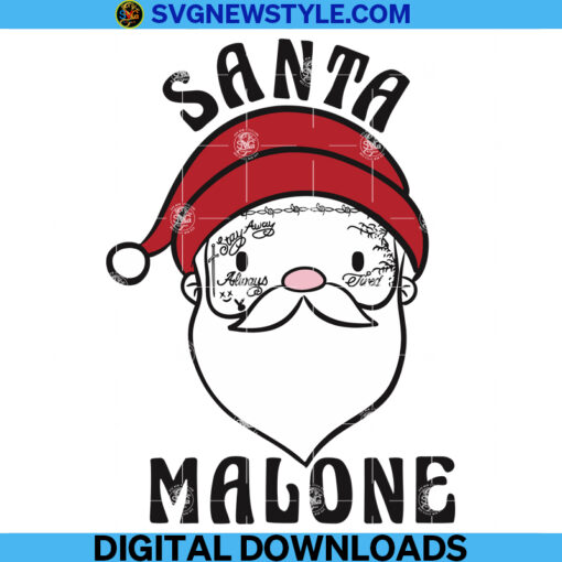 Santa Malone Svg