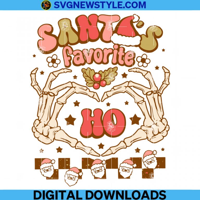 Santa&rsquo;s Favorite Ho Svg, Holiday Svg, Christmas Ornaments Svg, Merry