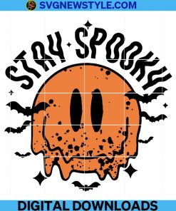 Stay Spooky Svg, Halloween Svg, Witchy Svg, Halloween Smile Face Svg, Spooky face Svg, Png.