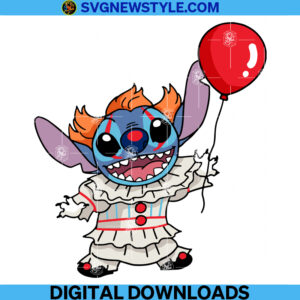 Stitch Pennywise Svg