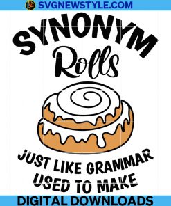 Synonym Rolls Svg, Grammar Svg, Teacher Life Svg, Vocabulary Svg, Literature Svg, Book lover Svg, Png.