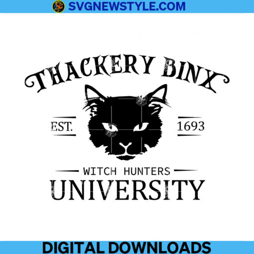 Thackery Binx University Svg