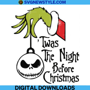 The Night Before Christmas Svg, Png, Dxf, Eps, Instant Download