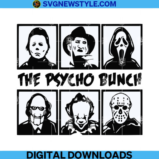 The Psycho Bunch Svg Files